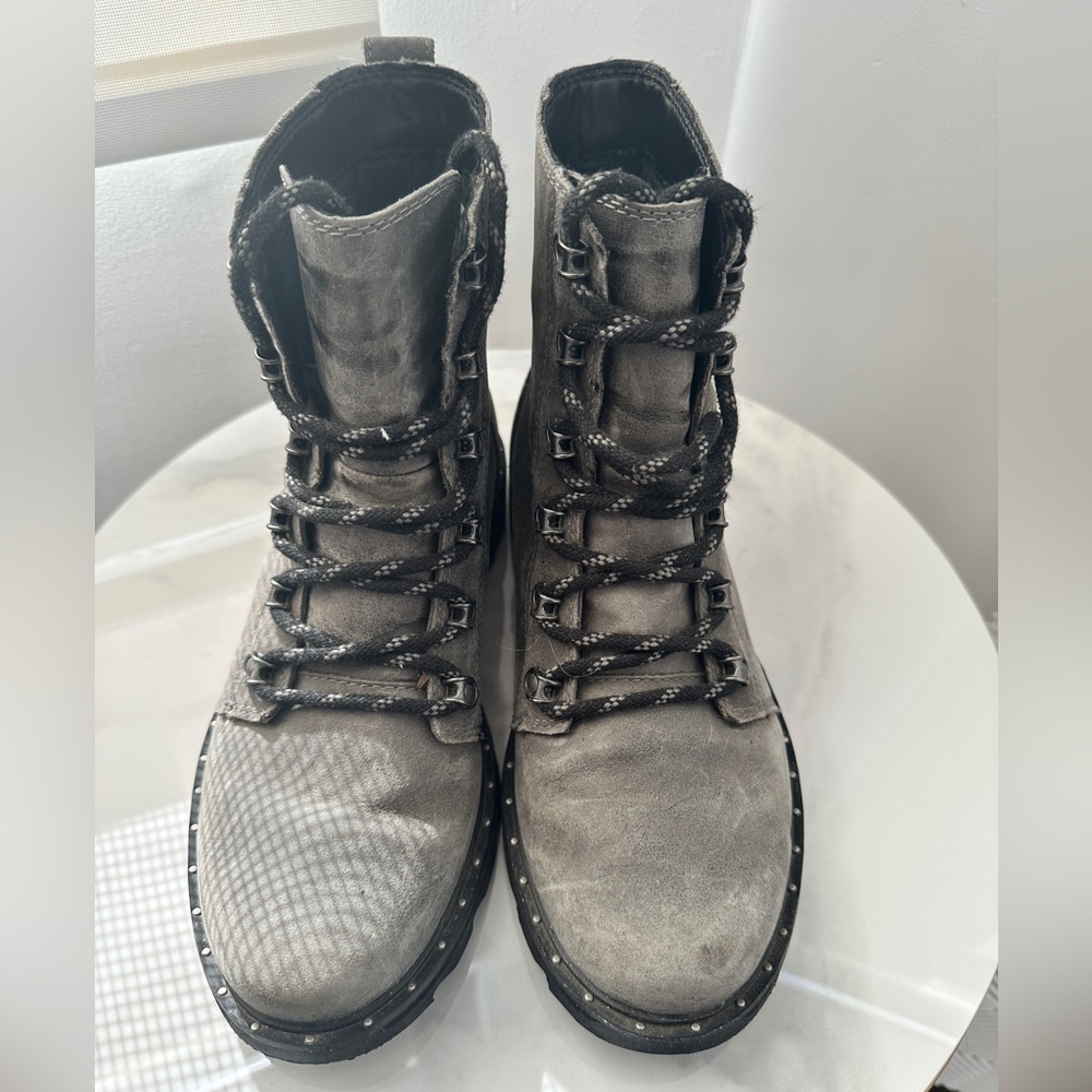 Sorel Lennox Waterproof Lace-Up Combat Boots